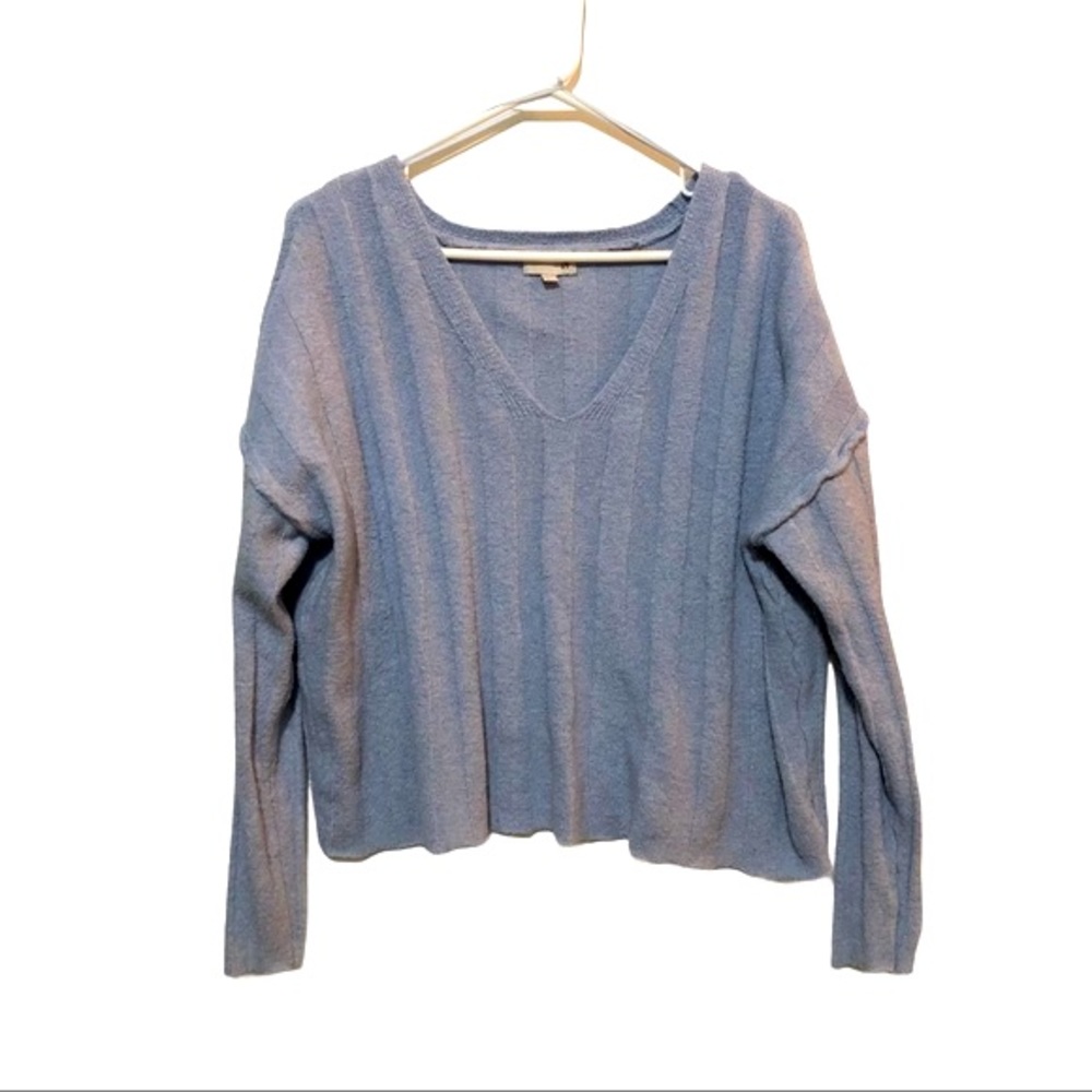 Women’s Oversized Long Sleeve Light Blue Sweater